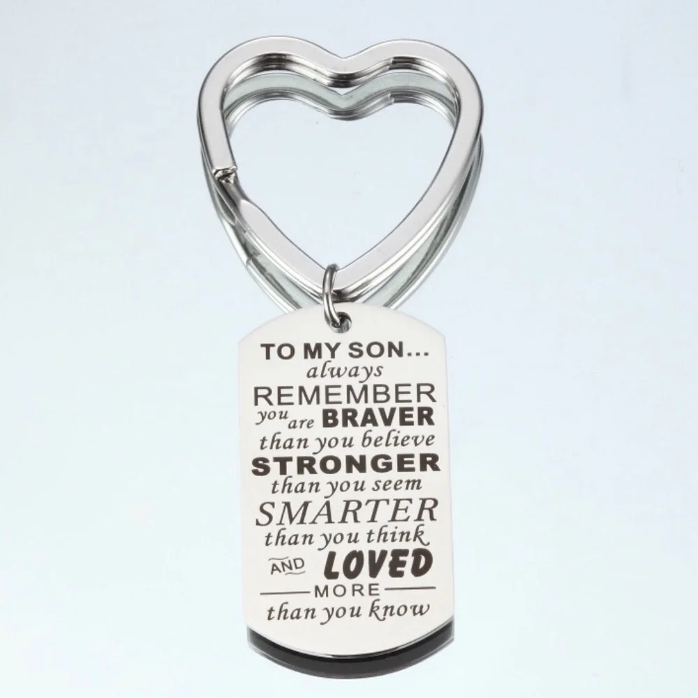 To My Son Beautiful Motivational Love Your Lil Keychain